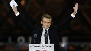 Naujuoju prezidentu tapo Emmanuelis Macronas