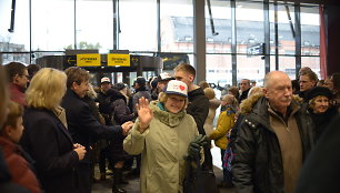 Kauno autobusų stotyje sutinkami vilniečiai