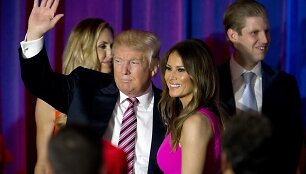 Donaldas Trumpas ir Melania Trump (2016 m.)