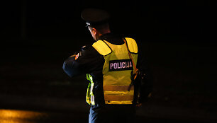 Policijos reidas Pilaitės prospekte