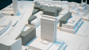 Multifunkcinio komplekso k18B architektūrinių pasiūlymų pristatymas