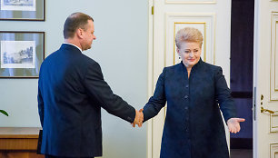 Saulius Skvernelis ir Dalia Grybauskaitė