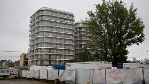 Vilniaus Kalvarijų gatvėje statomi daugiabučiai namai