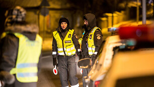 Naktinis Vilniaus kelių policijos reidas