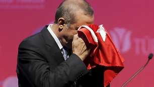 Turkijos prezidentas Recepas Tayyipas Erdoganas