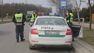 Policinės priemonės akimirka