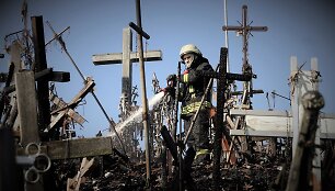 Gaisras Kryžių kalne