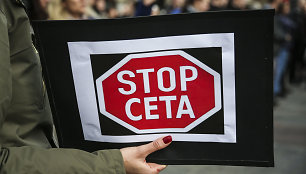 Protestas prieš CETA Lenkijoje 