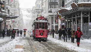 Apsnigtas Stambulo centras 