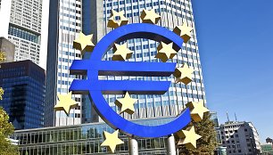ECB pastatas Frankfurte prie Maino 