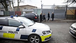 Policija prie žydų mokyklos Danijoje