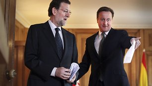 Mariano Rajoy ir Davidas Cameronas