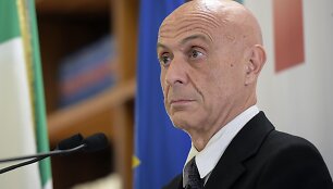 Italijos vidaus reikalų ministras Marco Minniti