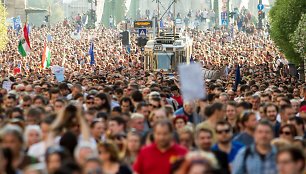 Protestas Budapešte