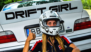 BMW vairuojanti &bdquo;drifterė&ldquo; Kotryna Kniežaitė