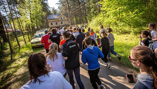 20-ies maratonų bėgimo startas Paneriuose