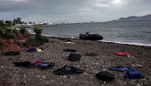 Graikijos Koso saloje i&scaron;silaipinę pabėgeliai i&scaron; Afganistano ir Sirijos