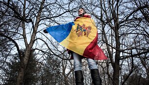 Opozicijos demonstracija Moldovoje