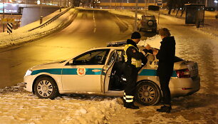 Policijos reido akimirka