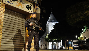 Gatvė prie bažnyčios, kurioje buvo nužudytas kunigas