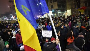 Protestai Rumunijoje.
