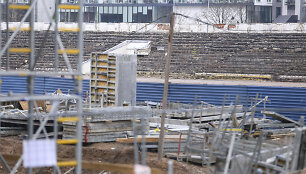 Statybos &bdquo;Žalgirio&ldquo; stadiono vietoje