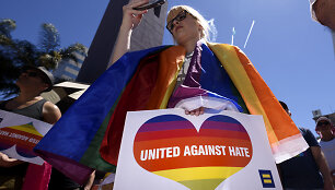 Protestas prie&scaron; homoseksualų persekiojimą Čečėnijoje