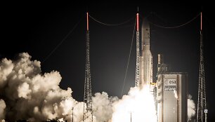Prancūzijos Gvianoje paleista raketa