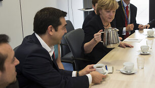 Aleksis Cipras ir Angela Merkel