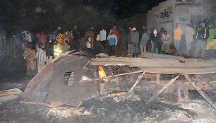 Autocisternos gaisro padariniai Kenijoje