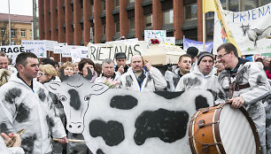 Pienininkų protesto akcija