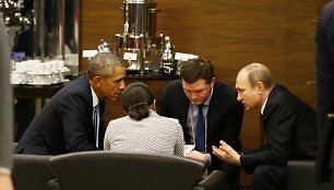 B.Obama susitiko su V.Putinu