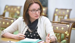 Rusijos centrinio banko vadovė Elvira Nabiulina