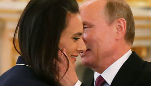 Vladimiras Putinas ir Jelena Isinbajeva