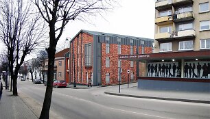 Tel&scaron;iuose planuojamos statyti menų mokyklos vizualizacija