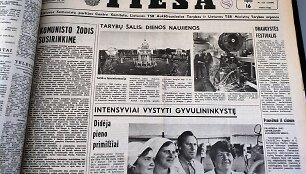 Spauda prie&scaron; 30 metų