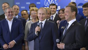 Vladimiras Putinas, Dmitrijus Medvedevas ir &bdquo;Vieningosios partijos&ldquo; elitas