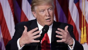 Donaldo Trumpo kalba laimėjus prezidento rinkimus