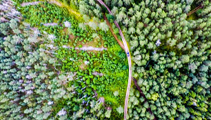 Auk&scaron;taitijos nacionalinis parkas ir Labanoro giria i&scaron; pauk&scaron;čio skrydžio