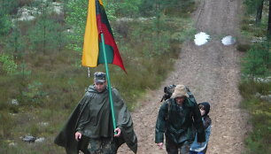 Lietuvos partizanų pagerbimo žygis Varėnos-Merkinės mi&scaron;kais
