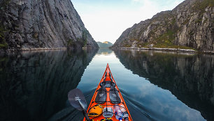 Kelionė baidare po Norvegijos fjordus