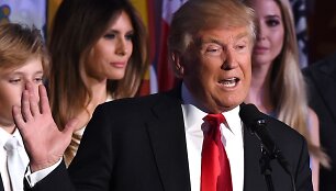 Donaldo Trumpo kalba laimėjus prezidento rinkimus