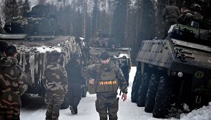 NATO karinės pratybos Estijoje, už 100 km nuo Rusijos sienos