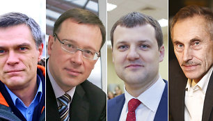 Linas Kvedaravičius, Arnoldas Burkovskis, Gintautas Paluckas ir Arvydas Sekmokas