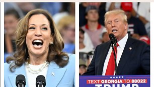 Kamala Harris ir Donaldas Trumpas