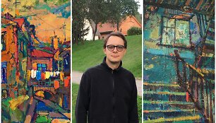 Klajonės Vilniumi &ndash; naujausioje Manto Me&scaron;kėlos tapybos parodoje