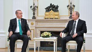 Recepas Tayyipas Erdoganas ir Vladimiras Putinas