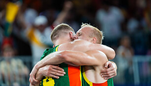 Aurelijus Pukelis ir Evaldas Džiaugys