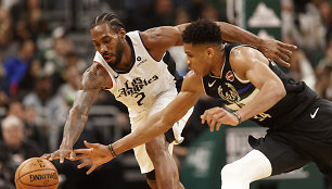 Kawhi Leonardas ir Giannis Antetokoumpo