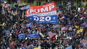 D.Trumpo &scaron;alininkų protestas